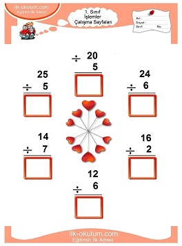 Çocuklar İçin toplam işlemi yaprak testleri 